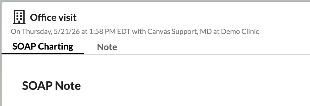 An embedded application rendered inside the Canvas UI.